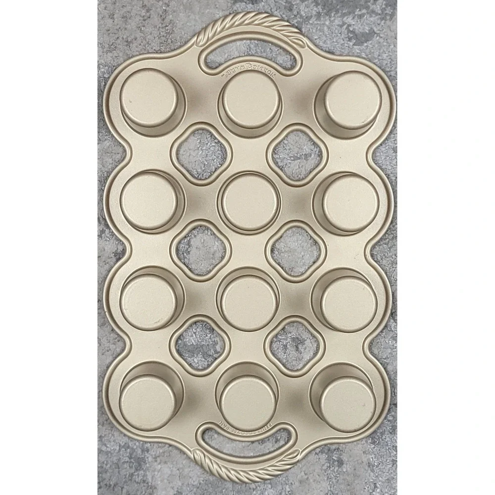 Nordic Ware Cast Aluminum Petite Popover Pan 1/4 Cup Each‎ 12 Cavity